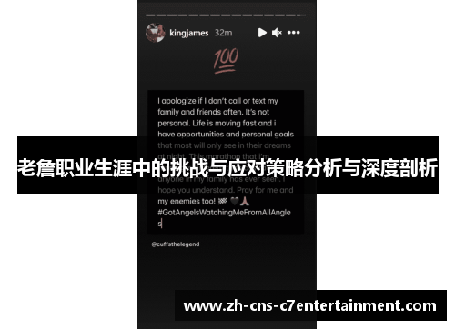 老詹职业生涯中的挑战与应对策略分析与深度剖析