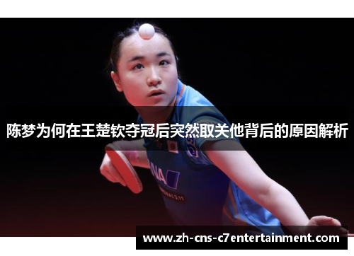 陈梦为何在王楚钦夺冠后突然取关他背后的原因解析
